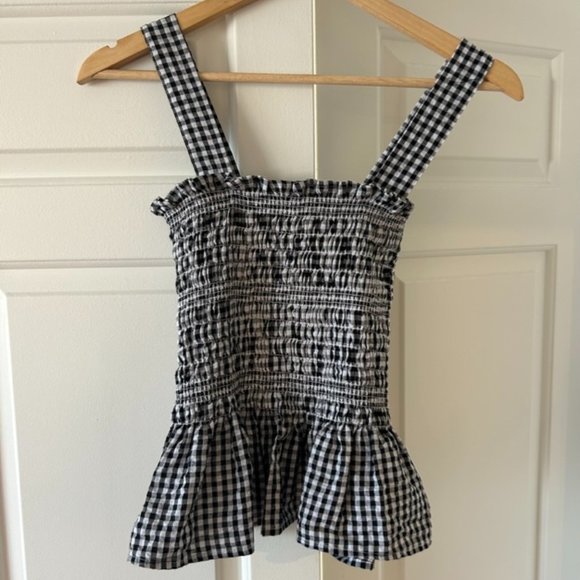 Seersucker Checkered Top - Picture 1 of 2